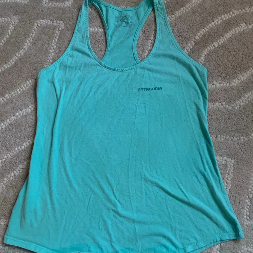 Patagonia teal tank